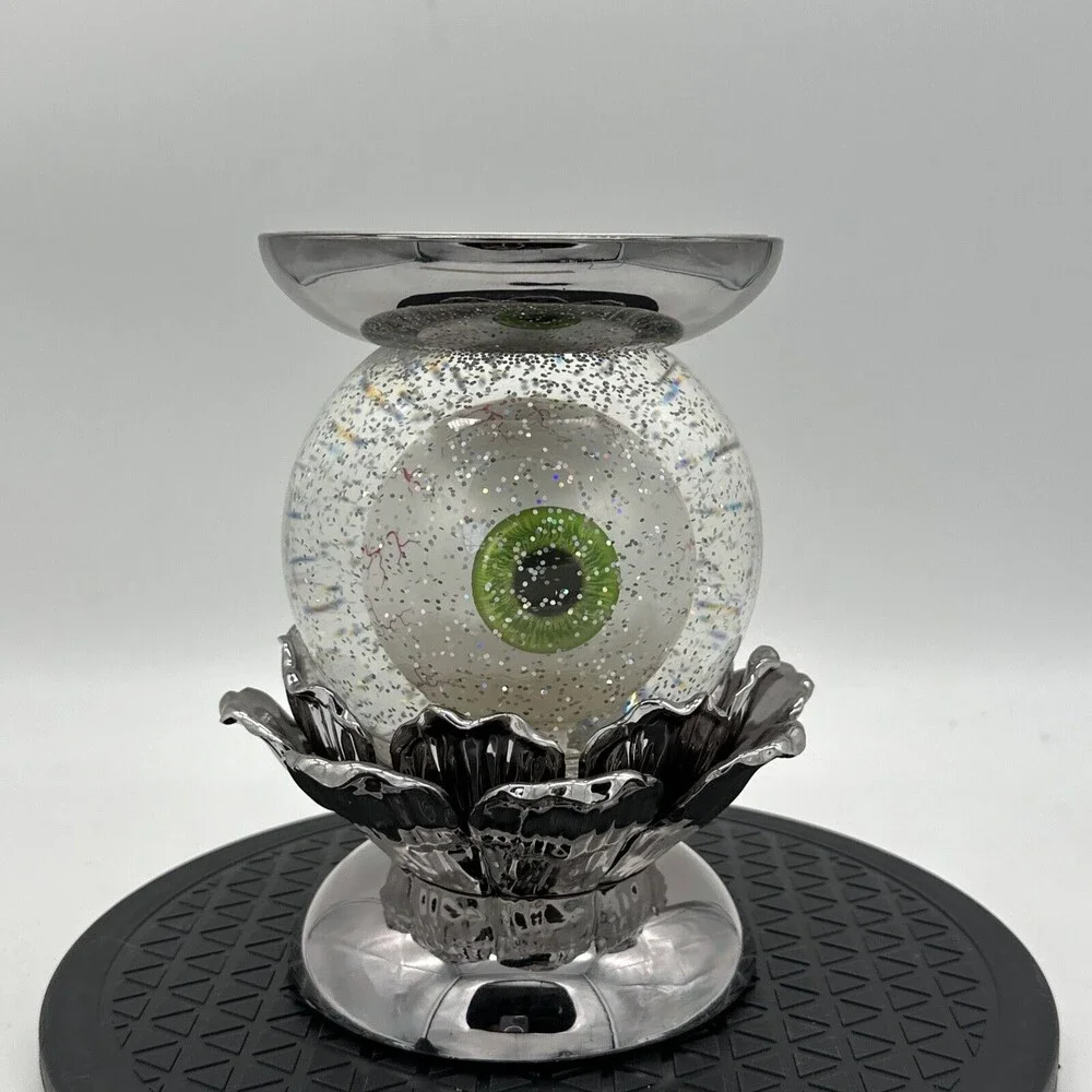 2022 Bath & Body Works Halloween WATER GLOBE EYE Pedestal Candle Holder